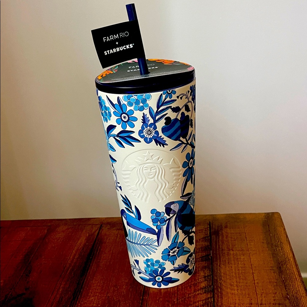 NWT Starbucks 24oz Limited Farm Rio White Cold Cup May 2025 Release